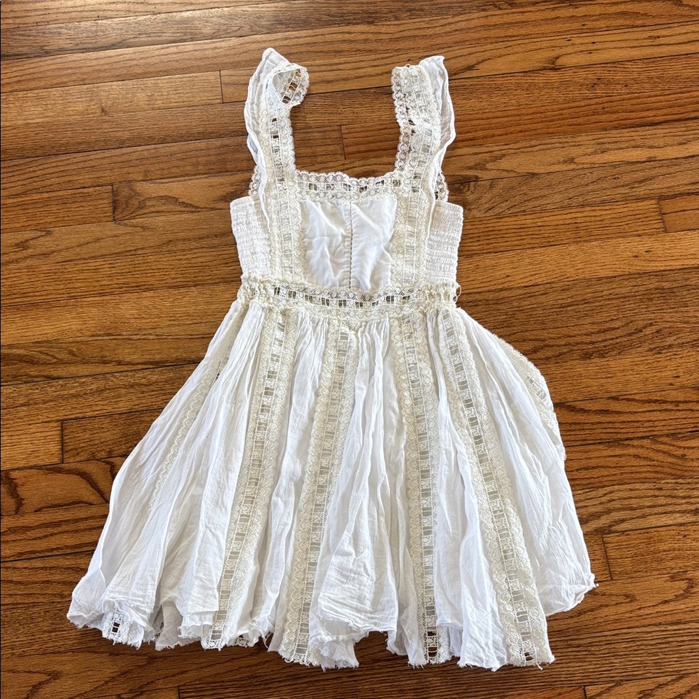 XS Free People Boho White Lace Dress